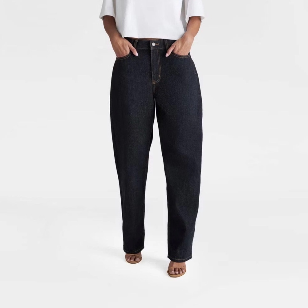 KBB by KAHLANA Mid-Rise Wide Leg 'The Kahlana Jean' - Dark
